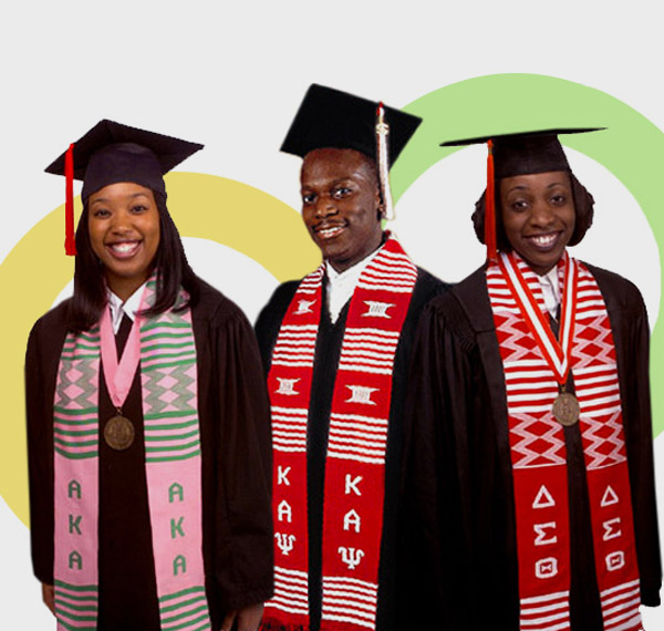 Graduation Stoles - Greek Kente Stoles