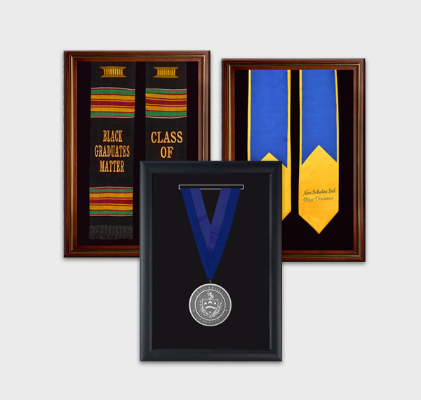 Graduation Stoles - Graduation Shadow Boxes & Photo Frames