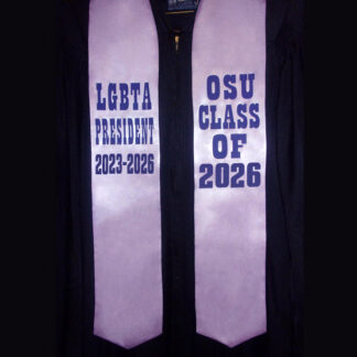 Personalized Imprinted Lavender Stole (60 inch)