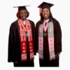 Personalized 2 lines Greek Kente Stoles - Image 20