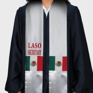 Personalized Satin Stoles With Hispanic Nations Flags