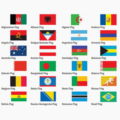 Non-Personalized International and Study Abroad Flag Stole - Image 10