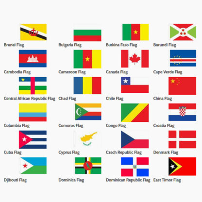 Non-Personalized International and Study Abroad Flag Stole - Image 9