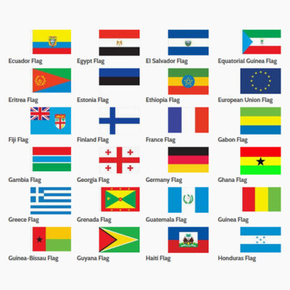 Non-Personalized International and Study Abroad Flag Stole - Image 8