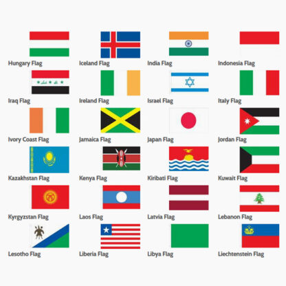Non-Personalized International and Study Abroad Flag Stole - Image 7
