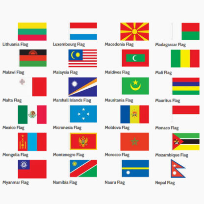 Non-Personalized International and Study Abroad Flag Stole - Image 6