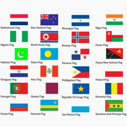 Non-Personalized International and Study Abroad Flag Stole - Image 5