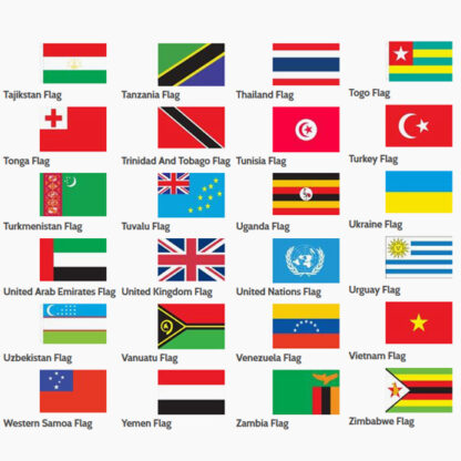 Non-Personalized International and Study Abroad Flag Stole - Image 3