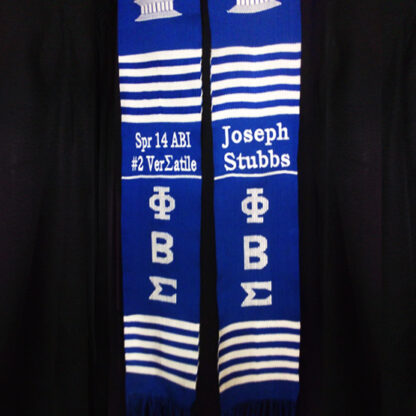 Personalized 2 lines Greek Kente Stoles - Image 7