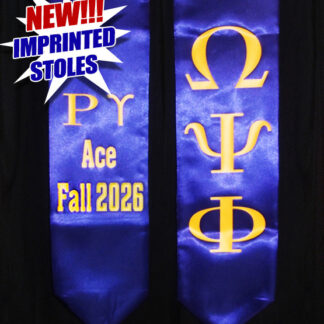 Personalized Imprinted Satin Stole (60 & 72 Inch)