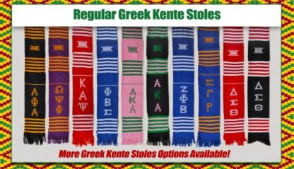 Handwoven Greek Kente Stoles - Image 2