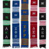 Personalized 2 lines Greek Kente Stoles - Image 10
