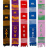 Personalized 2 lines Greek Kente Stoles - Image 11