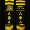 Personalized 2 lines Greek Kente Stoles - Image 14