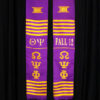 Personalized 2 lines Greek Kente Stoles - Image 17
