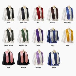 Plain Satin Stole (60 & 72 Inch)