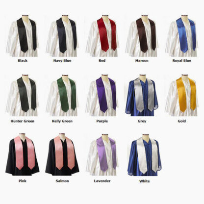 Plain Satin Stole (60 & 72 Inch)