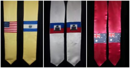 Non-Personalized International and Study Abroad Flag Stole - Image 2