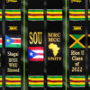 Personalized Embroidered Kente Stoles with African, Caribbean & International Flags - Image 2