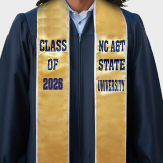 Imprinted Trimmed Satin Stoles