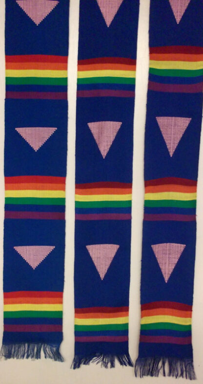 Plain Handwoven Rainbow Stoles - Image 3