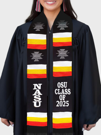 Personalized Embroidered Native Handwoven Stole