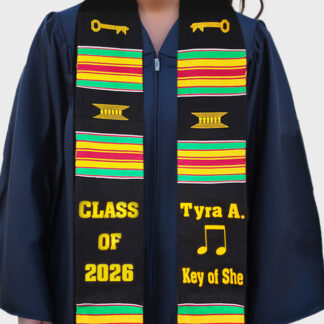 Personalized Imprinted Kente Stoles