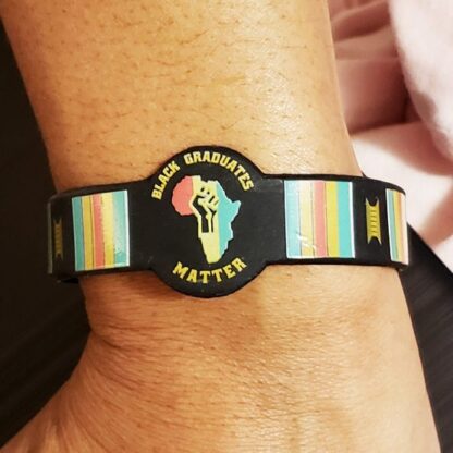 Black Graduates Matter Wrist Bands  ($12.50 for Pack of 2 plus free shipping) - Image 2