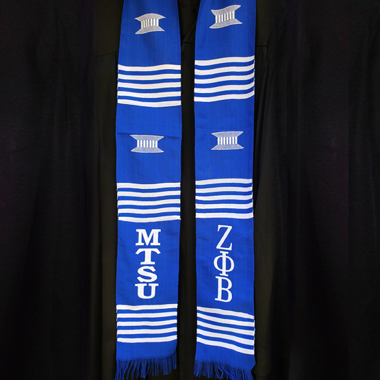Personalized Embroidered Greek Kente Stoles - Image 3