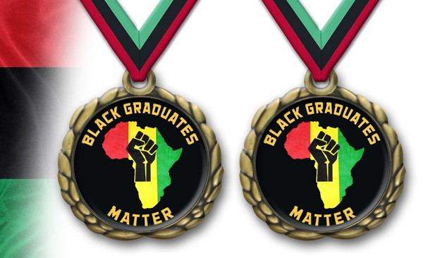 Black Graduates Matter Medallion / Matching Ribbon - Image 3