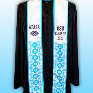 Personalized Light Blue Stole