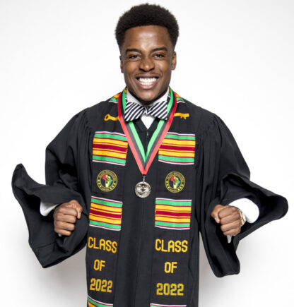 Black Graduates Matter Patches Kente Stoles - Image 6