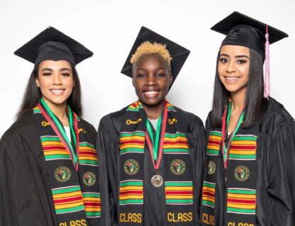Black Graduates Matter Patches Kente Stoles - Image 3