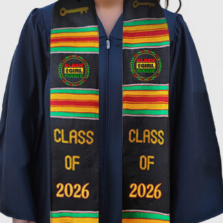 Black Girl Magic Patches Kente Stole