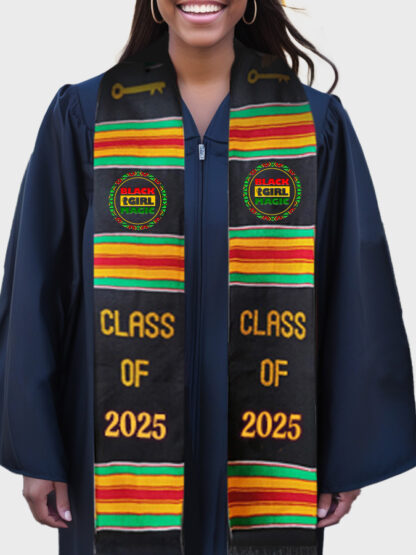 Black Girl Magic Patches Kente Stole