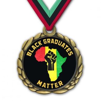 Black Graduates Matter Medallion / Matching Ribbon