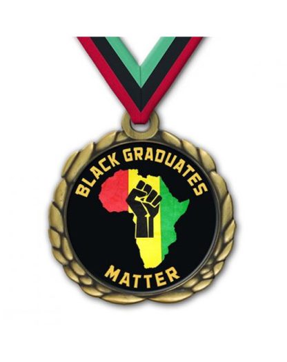 Black Graduates Matter Medallion / Matching Ribbon