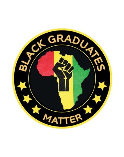 Black Graduates Matter Patches Kente Stoles - Image 2