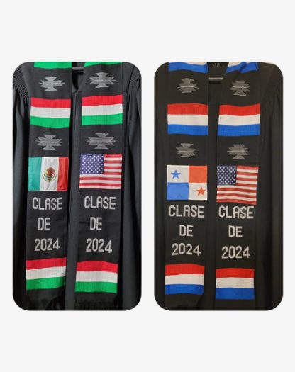 CLASE DE 2025 Stoles With Flags - Image 2