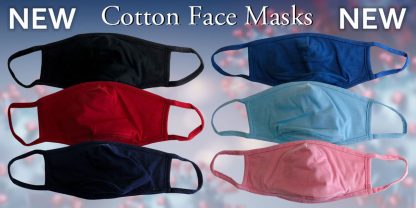 Blank 3 Ply Anti Bacterial Cotton Face Masks