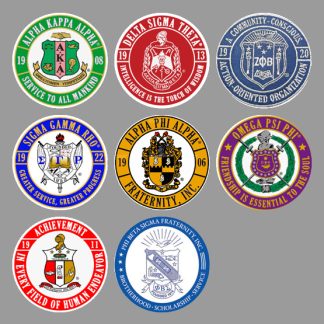 Divine 9 Graduation Stoles Patches