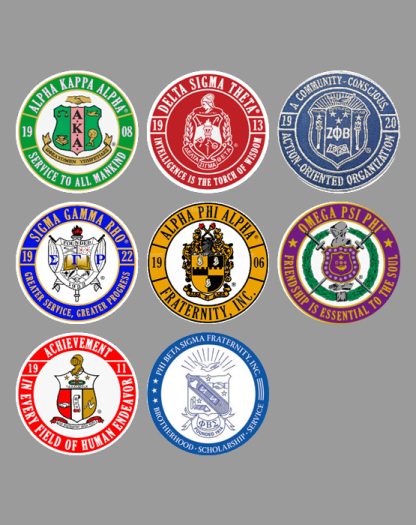 Divine 9 Graduation Stoles Patches