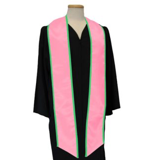 (DIY) Blank Pink with Green Trim Stole