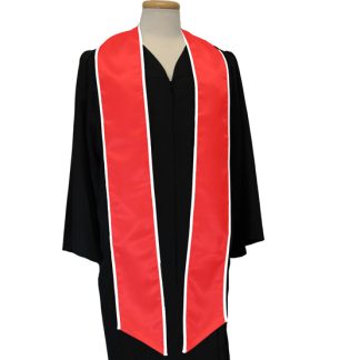 (DIY) Blank Red with White Trim Stole