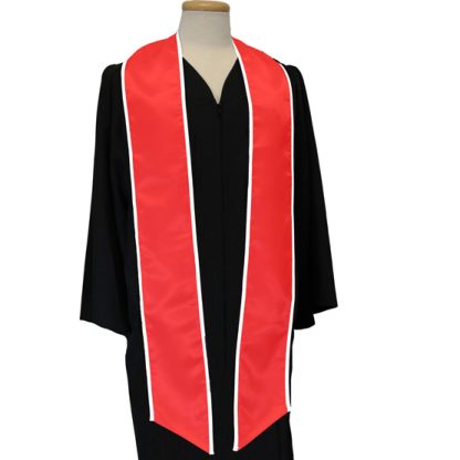 (DIY) Blank Red with White Trim Stole