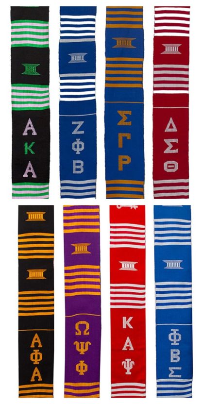 Handwoven Greek Kente Stoles