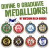 Divine 9 Graduate Medallions