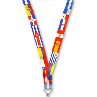Hispanic Flag Lanyards
