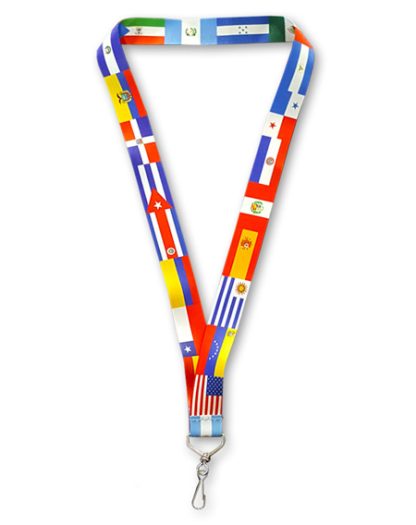 Hispanic Flag Lanyards