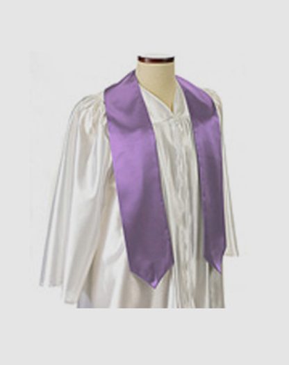Plain Lavender Stole (72 Inch)